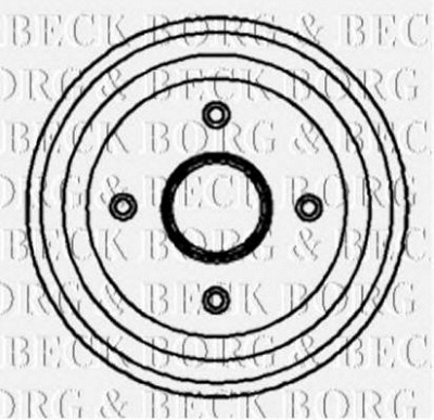 BORG & BECK bbr7068 -  Тормозной барабан